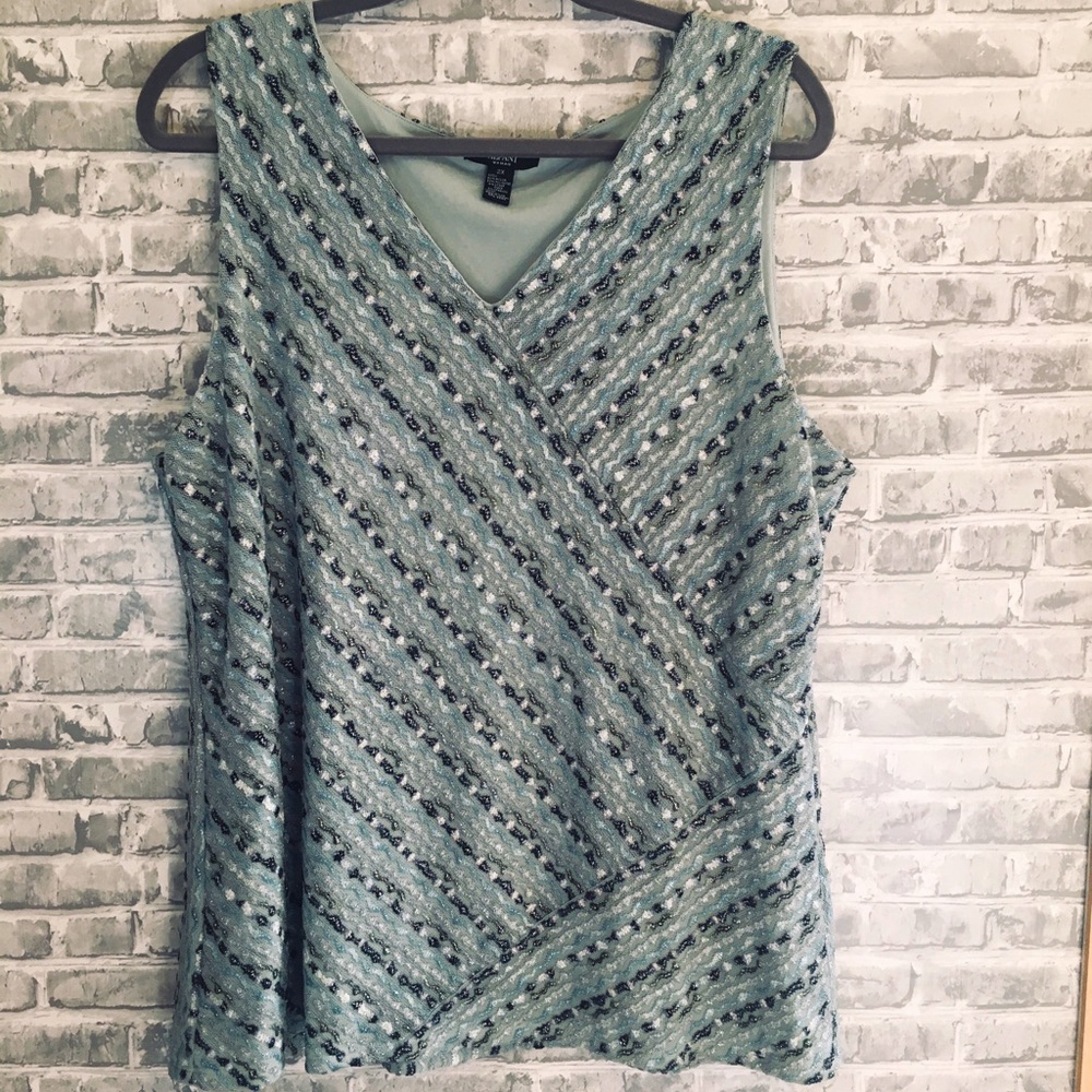 Multi colored Alfani tank top. Size 2X